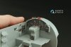 Quinta Studio QD32233 Boeing B-17E/F Pilot's cockpit. 3D-Printed coloured Interior on decal paper (HK models) 1/32